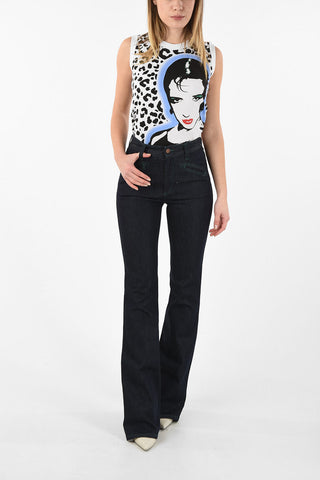 High-rise EDIE bootcut jeans