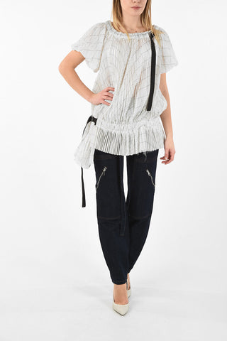 Asymmetrical Ruffled Blouse