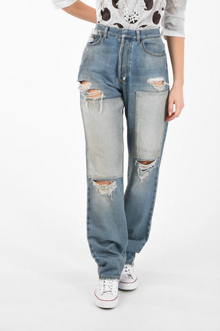 Distressed BOYFRIEND PATCH Jeans