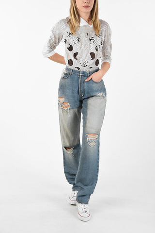 Distressed BOYFRIEND PATCH Jeans