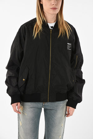 Fabric THE LOU Bomber with Logo Print 