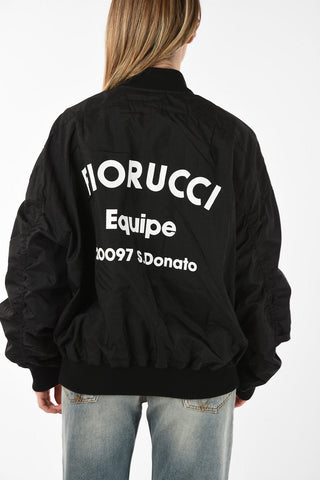 Fabric THE LOU Bomber with Logo Print 