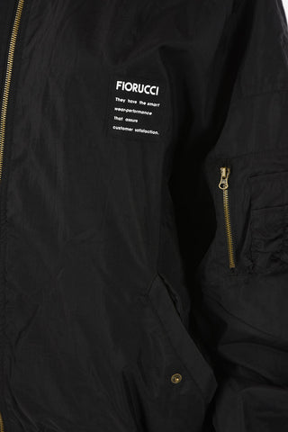 Fabric THE LOU Bomber with Logo Print 