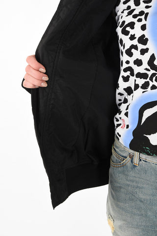 Fabric THE LOU Bomber with Logo Print 