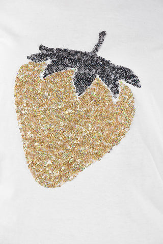 TRICOT Long Sleeve T-shirt with Sequined Embroidery