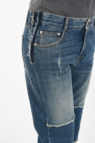Ripped Tapered Fit Jeans