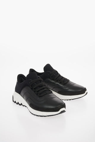 Mesh Leather Details URBAN Low-Top Sneakers