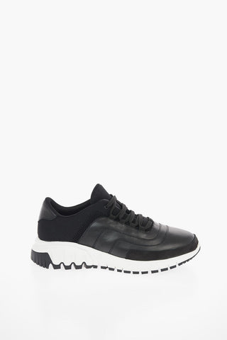 Mesh Leather Details URBAN Low-Top Sneakers