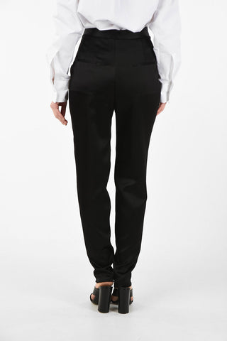 High Waist Double Pleat Pants