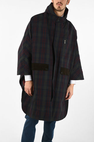 CC COLLECTION O.WEAR tartan snap button  MELANIE Cape