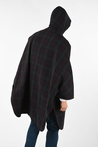 CC COLLECTION O.WEAR tartan snap button  MELANIE Cape