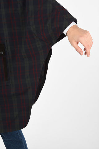 CC COLLECTION O.WEAR tartan snap button  MELANIE Cape