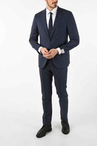 side vents plaid drop 7R 2-button SARTORIA suit