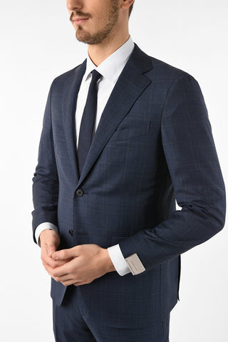 side vents plaid drop 7R 2-button SARTORIA suit