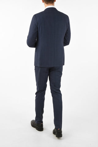side vents plaid drop 7R 2-button SARTORIA suit