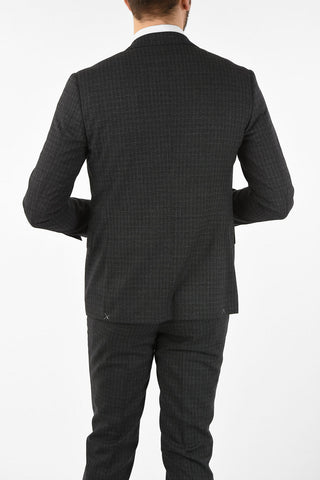 side vents notch lapel check drop 7R 2-button ACADEMY SOFT suit