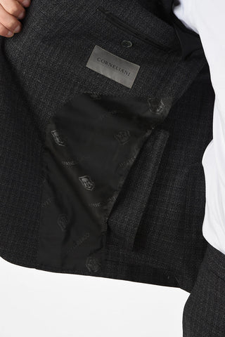 side vents notch lapel check drop 7R 2-button ACADEMY SOFT suit