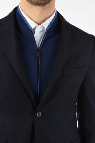 ID drop 7R side vents zipped IDENTITY blazer