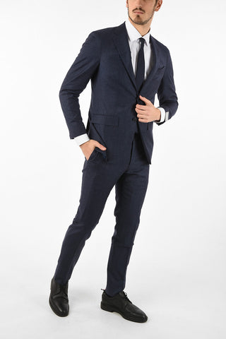 side vents belt loops virgin wool drop 7R 2-button SARTORIA suit