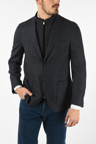 ID blazer IDENTITY tartan in lana vergine