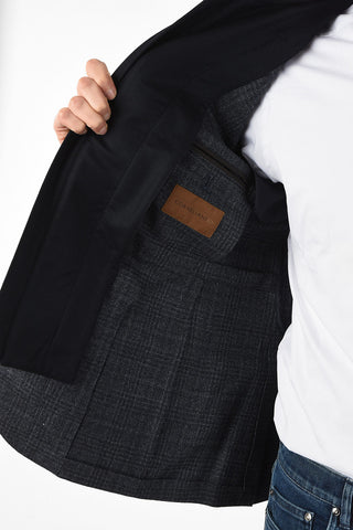 ID blazer IDENTITY tartan in lana vergine