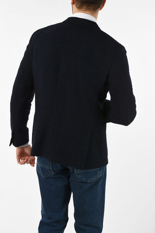 ID drop 7R side vents notch lapel patch pocket IDENTITY blazer