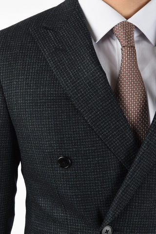 side vents houndstooth drop 7R 3-button double breasted ACADEMY suit