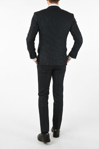 side vents houndstooth drop 7R 3-button double breasted ACADEMY suit