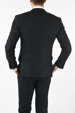 side vents houndstooth drop 7R 3-button double breasted ACADEMY suit