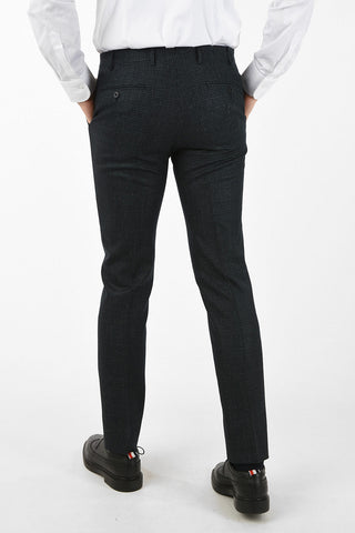 side vents houndstooth drop 7R 3-button double breasted ACADEMY suit