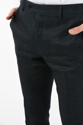 side vents houndstooth drop 7R 3-button double breasted ACADEMY suit