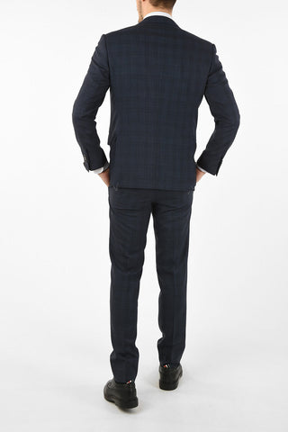 side vents notch lapel plaid drop 7R 2-button ACADEMY suit
