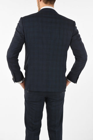 side vents notch lapel plaid drop 7R 2-button ACADEMY suit