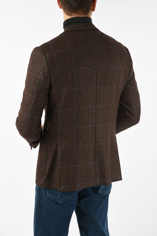 district check drop 7R side vents 2-button GATE blazer