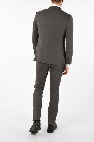 side vents houndstooth drop 7R 3 piece waistcoat ACADEMY suit