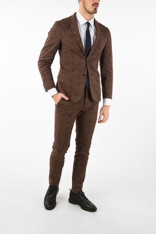 CC COLLECTION paisley RESET Mid-rise waist belt loops trousers
