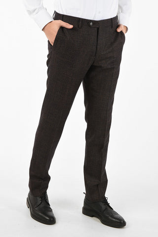 notch lapel belt loops houndstooth drop 7R 3-button ACADEMY suit