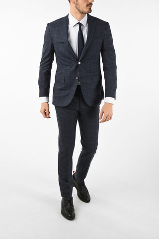 side vents tattersall check drop 7R 2-button ACADEMY suit
