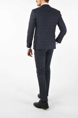 side vents tattersall check drop 7R 2-button ACADEMY suit
