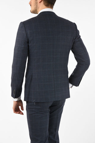 side vents tattersall check drop 7R 2-button ACADEMY suit