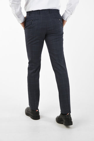 side vents tattersall check drop 7R 2-button ACADEMY suit
