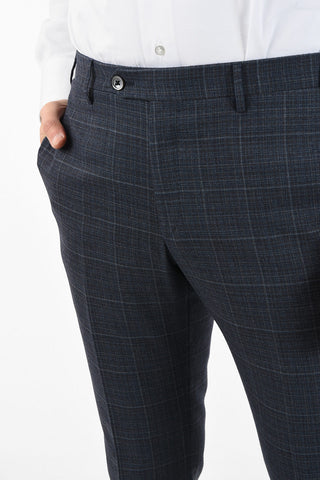 side vents tattersall check drop 7R 2-button ACADEMY suit