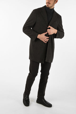 cappotto chesterfield DISCOVERY plain herringbone 3 bottoni