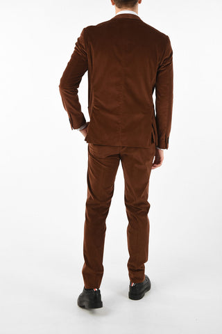 side vents corduroy drop 7R 2-button GATE suit
