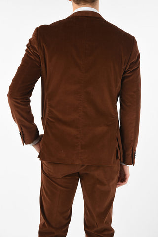 side vents corduroy drop 7R 2-button GATE suit