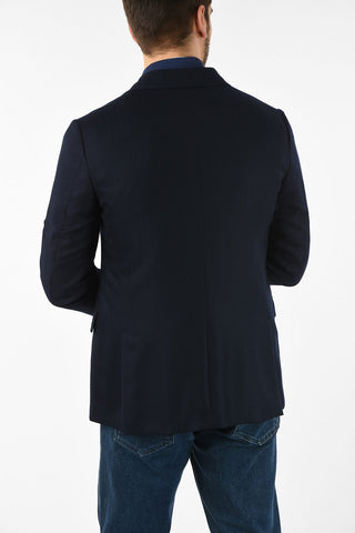ID drop 7R side vents zipped Cashmere IDENTITY blazer