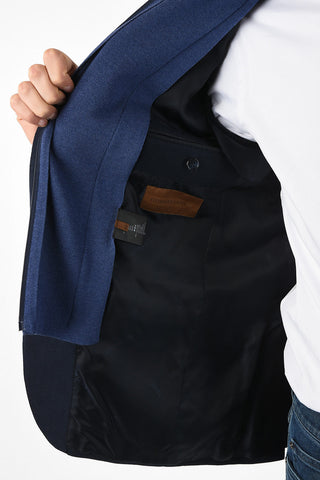 ID drop 7R side vents zipped Cashmere IDENTITY blazer