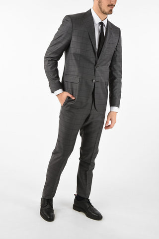 CC COLLECTION side vent notch lapel check drop 7 R RIGHT suit