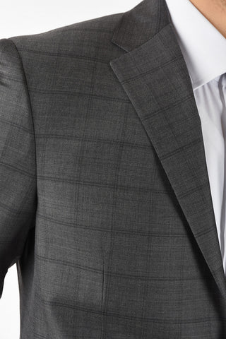 CC COLLECTION side vent notch lapel check drop 7 R RIGHT suit