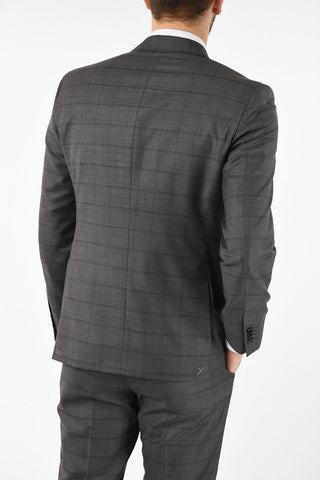 CC COLLECTION side vent notch lapel check drop 7 R RIGHT suit